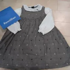 familiar チェック柄 ワンピース 120