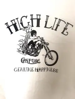 CONFUSEバイカーTシャツ白シャツXLアメカジハーレーデニムジーパン古着