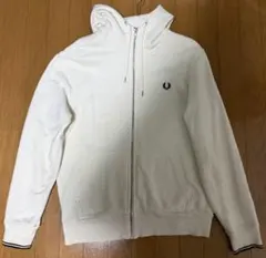 フレッドペリー　ジップアップパーカー　ホワイトL