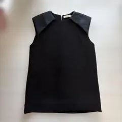 極美品　CELINE フィービー　2枚仕立て　シルク　カシミア　ノースリーブ 極美品 CELINE フィービー 2枚仕立て シルク カシミア ノースリーブ