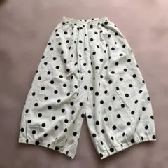 ドット柄カジュアルパンツ M-L対応
