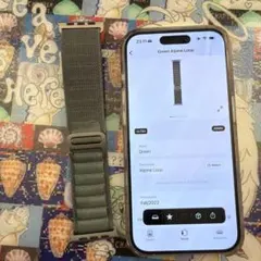 Apple Watch 純正 アルパインループ Green 49mm M