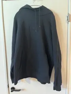 パリサンジェルマン　ブラック フード付きパーカー PARIS刺繍　XL