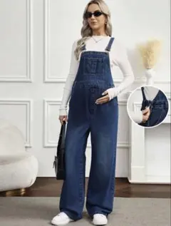 マタニティデニムサロペットXXL