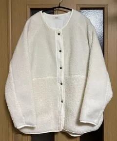 earth music&ecology 粒違い切替ボアブルゾン