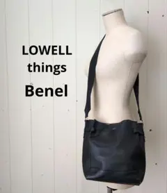 LOWELL things Benel レザー ショルダーバッグ ブラックのサムネイル