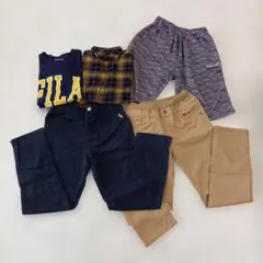 FILAトレーナー&UNIQLOシャツ&ボトムス3本セット 150㎝　男児