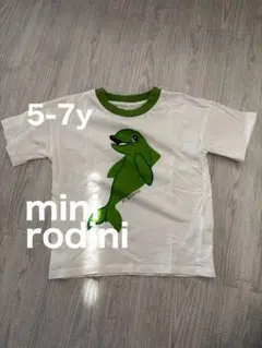 ミニロディーニ　116/122 mini rodini Tシャツ　イルカのサムネイル