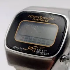 不動品 CITIZEN CRYSTRON LC デジタル ヴィンテージ 腕時計