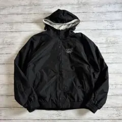 Tri-Mountain 刺繍ロゴ ナイロンフードジャケット XL メンズ古着