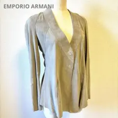 EMPORIO ARMANI 羊革 ノーカラージャケットのサムネイル