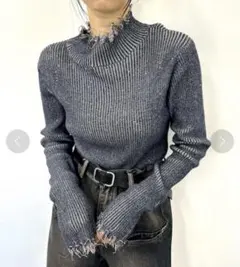 ヴィンテージ加工 タートルニット ハイネック