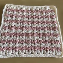 ハート型のかぎ針編みコットン　ニッタオル　手編み