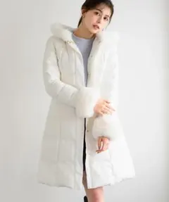 MISCH MASCH ファー付きフードロングダウン