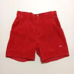 OP オーシャンパシフィック コーデュロイ ショーツ ショートパンツ　赤のサムネイル