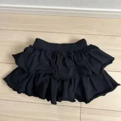 黒 フリル付きスカート 110 ペアマノンのサムネイル
