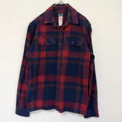 パタゴニア ネルシャツ メンズXS チェック オーガニックコットン