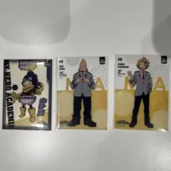 僕のヒーローアカデミア キャラクターカードセット【峰田実・上鳴電気・口田甲司】