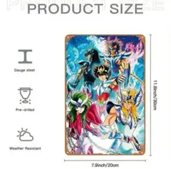 【新品未開封】聖闘士星矢 ブリキ看板 レア レトロ メタル