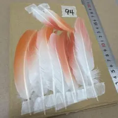 フラミンゴ　羽根　ハンドメイド用 素材 9本セット