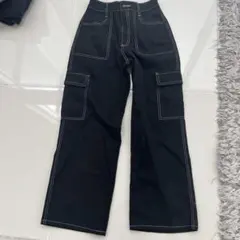 黒 カーゴパンツ 長ズボン