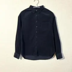 無印良品 MUJI コーデュロイシャツ ネイビー