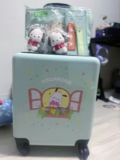 一番くじPOCHACCO キャリーケース ミントグリーンセット