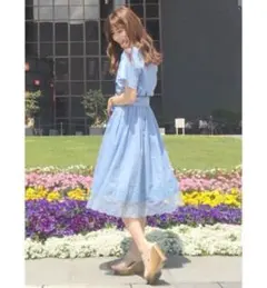 マーキュリーデュオ ヘムレースシャツワンピースのサムネイル