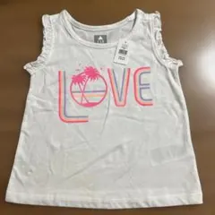 GAP ノースリーブ LOVEプリント ホワイト 100cmのサムネイル