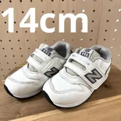 New Balance 996 ホワイト レザー スニーカー 14cm