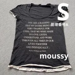 Tシャツ　moussy 半袖　S レディース