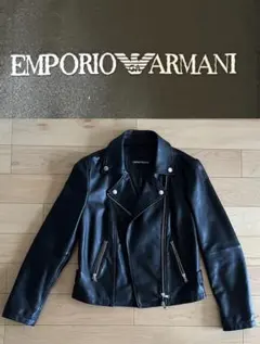最終お値下げ　本革ライダースジャケットEmporio Armani 超美品