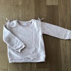 ZARA ザラ　トレーナー　スウェット　薄ピンク　リボン　110のサムネイル
