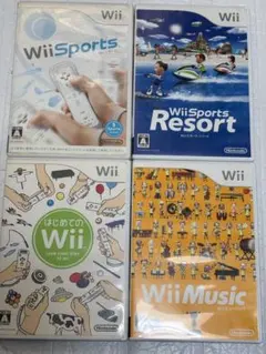 ⭐️24時間以内発送⭐️ Wiiソフトまとめ売り　4本セット　スポーツ　ミュージック
