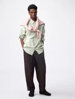 GU キャロットスラックス Lサイズ　ダークブラウン　357967