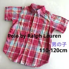 POLO by RALPH LAUREN 男の子 120 半袖シャツチェック美品