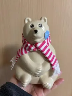 ポーラーベア　貯金箱　マフラー　2018