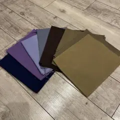 無地綿生地セット 7色 はぎれ