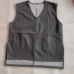 タイムセールAri no mama グレー Vネック ベスト