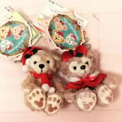 ダッフィー シェリーメイ サンタ クリスマス マスコット キーチェーン