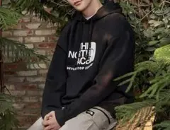 【韓国限定】ノースフェイス ハーフドーム フーディ パーカー　ブラック　M