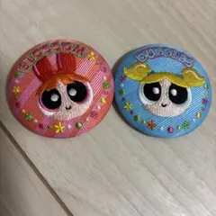 パワーパフガールズ 刺繍缶バッチ　セット