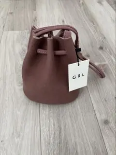 GRL ピンク バケットバッグ