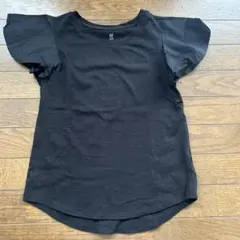 Gap kids girls 袖フリルTシャツ　黒　150のサムネイル