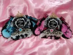 ぬい服　ふわふわ うさ耳おすわり着ぐるみマスコットちびぐるみいつぬいにじぱぺ