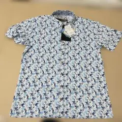 adidas ゴルフシャツ　XO 花柄　シャダン