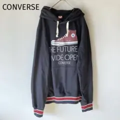 大きいサイズ　コンバース　赤スニーカー　パーカー　ブラック　カジュアル　洒落LL