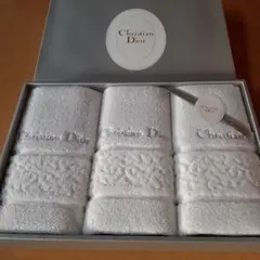 新品　Christian Diorタオルセット3枚　伊勢丹購入品シールあり