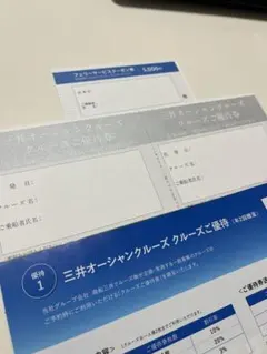商船三井 株主優待 さんふらわあフェリー5000円割引券＋クルーズ優待2枚のサムネイル