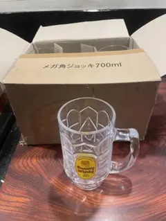 メガ角ジョッキ 700ml 6個入り - メルカリ